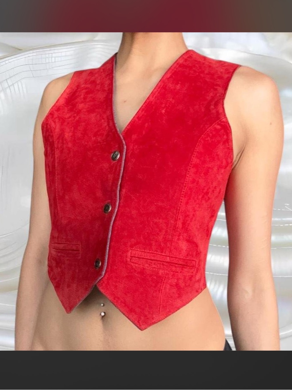 Vintage Arizona Jean Company Leather Vest